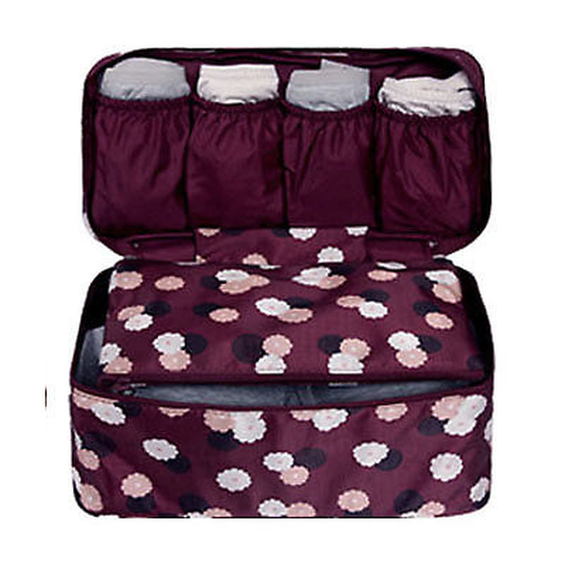 Travel Bra Underwear Panties Socks Cosmetic Organizer Bag for Women *USA* Seller