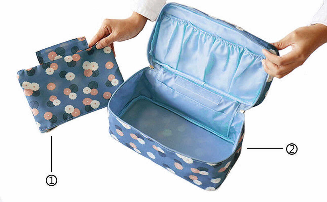 Travel Bra Underwear Panties Socks Cosmetic Organizer Bag for Women *USA* Seller