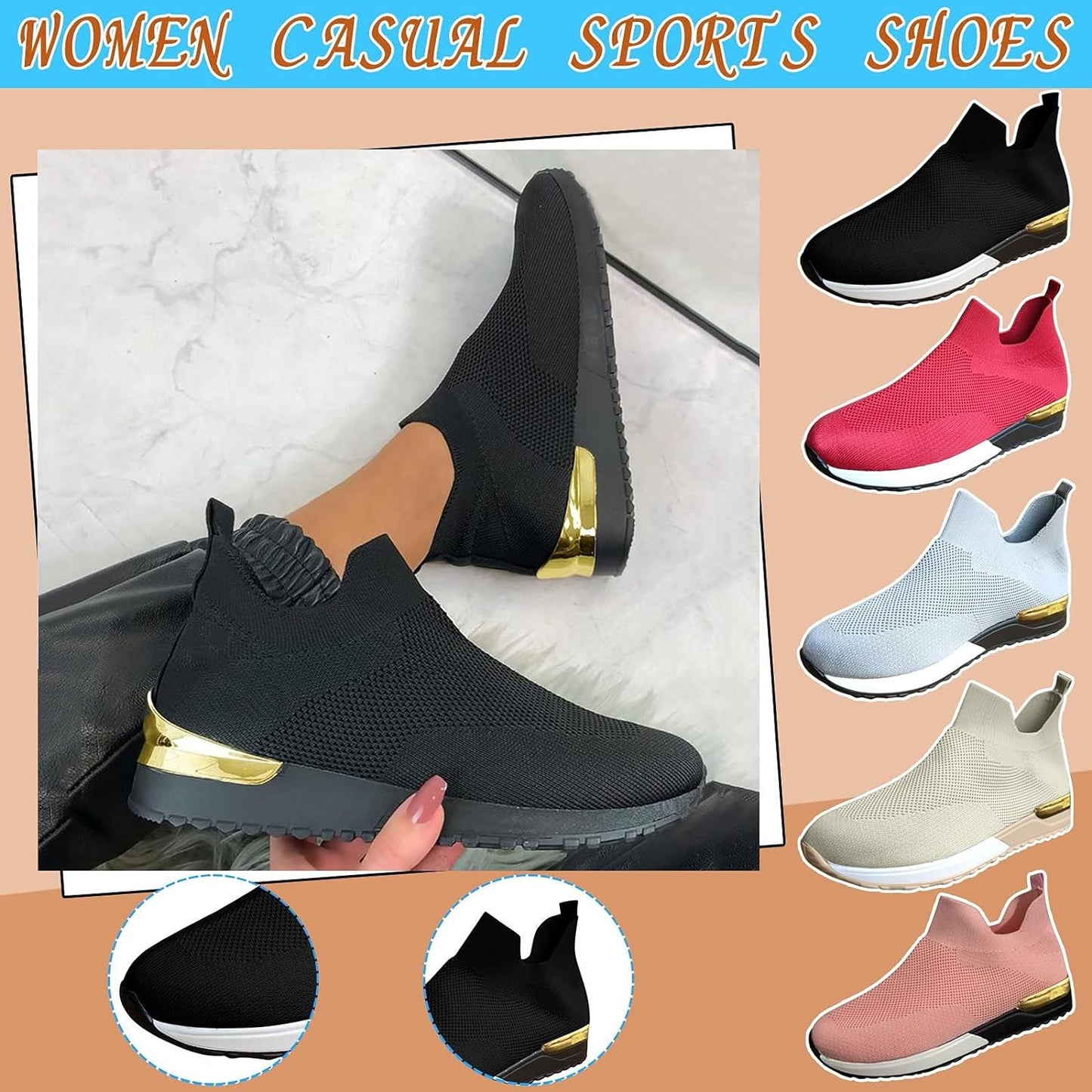 , Women'S Play Fashion Sneaker White Color Washed and Leopard Canvas Slip on Shoes