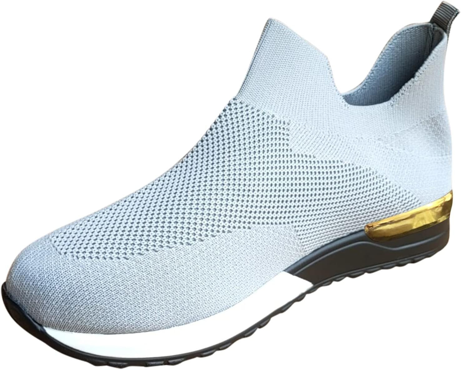 , Women'S Play Fashion Sneaker White Color Washed and Leopard Canvas Slip on Shoes